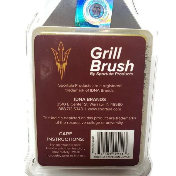 NCAA ASU Sun Devils The Sportula Grilling Bottle Opener Bristle Brush Spatula - Picture 4 of 6
